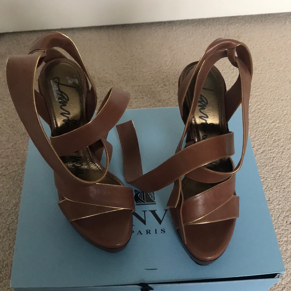 NEW Lanvin sandals, never worn, with box